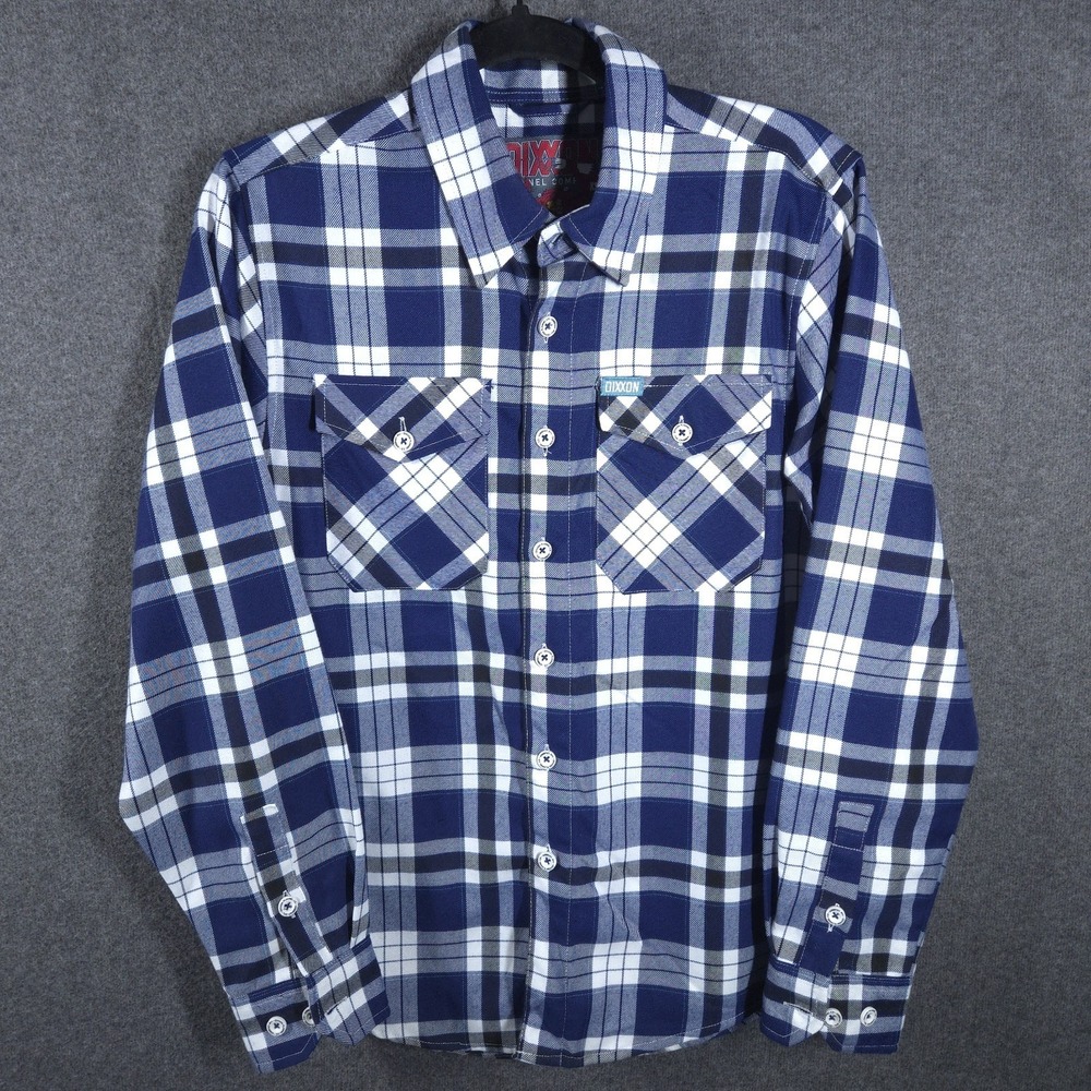 Dixxon Flannel Co. "The Crabber" Blue Plaid Long Sleeve Shirt‎ XS
